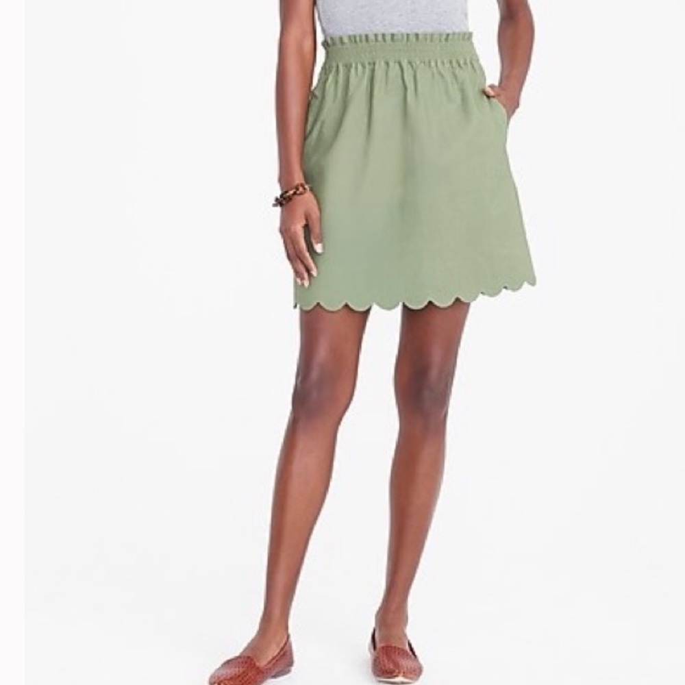 J. Crew Scalloped Sidewalk Skirt